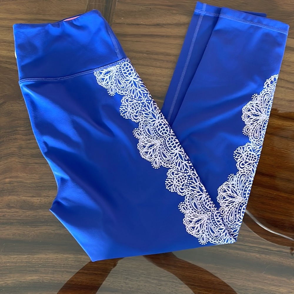 Lilly Pulitzer | Luxletic Weekender High Rise Leggings Corsica Blue